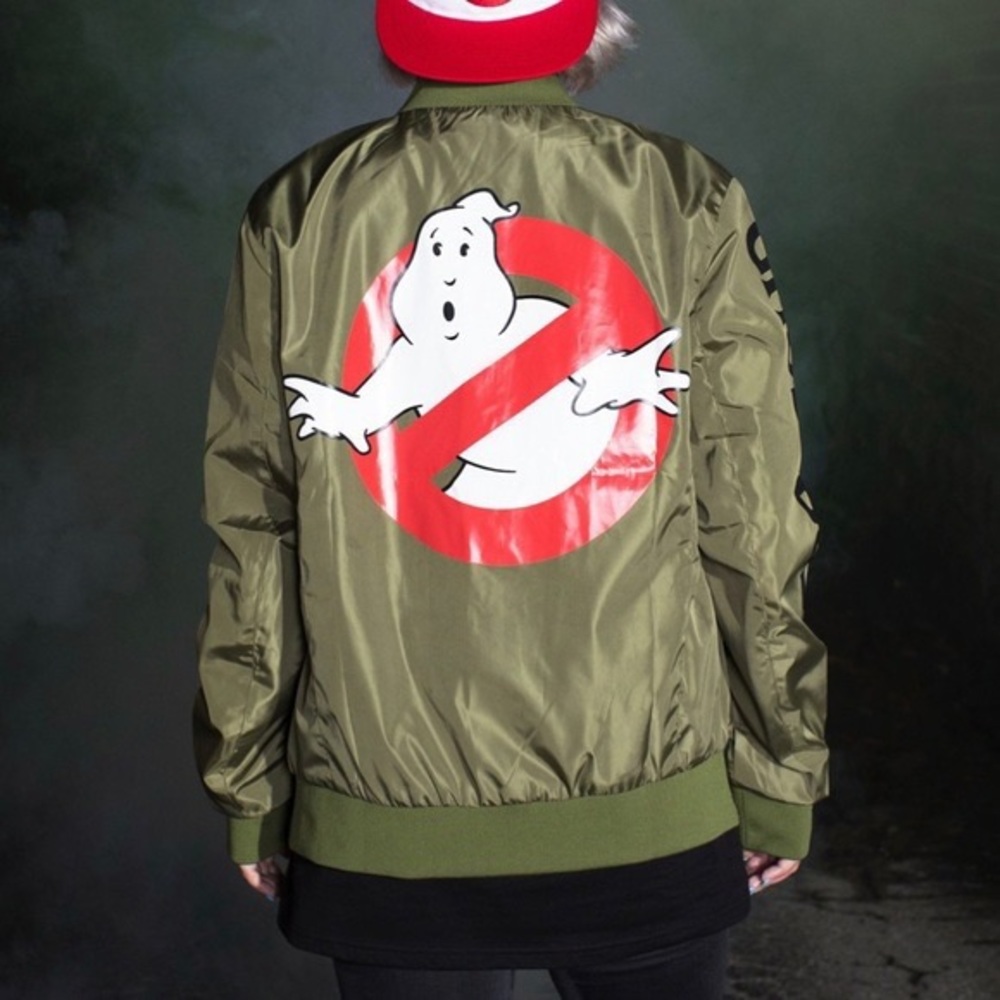 Cakeworthy Ghostbusters Bomber Jacket Ghost Hallo… - image 2